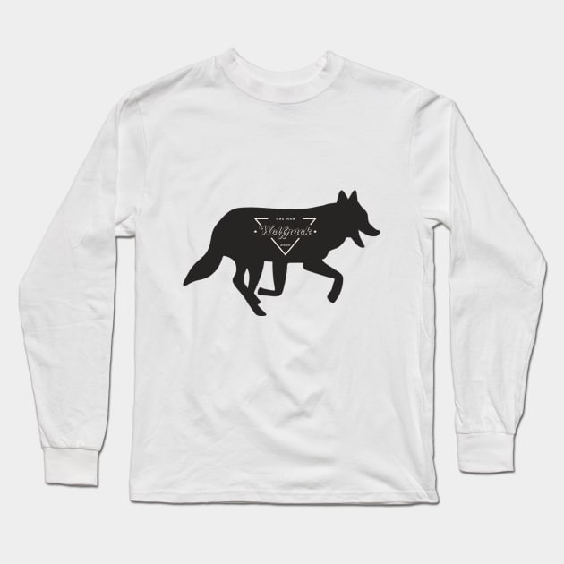 One Man Wolfpack Long Sleeve T-Shirt by karmatee